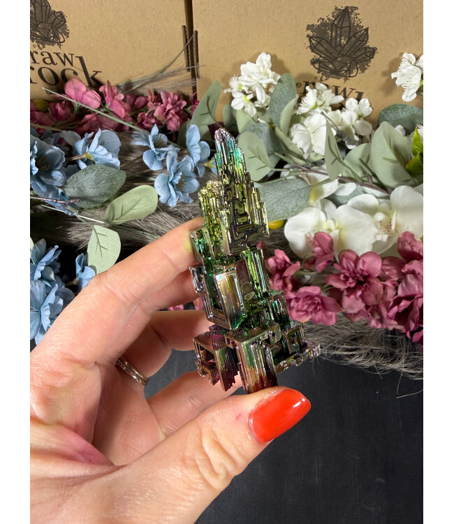 Rainbow Bismuth Tower #479, 150gr