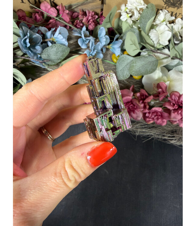 Rainbow Bismuth Tower #454, 96gr