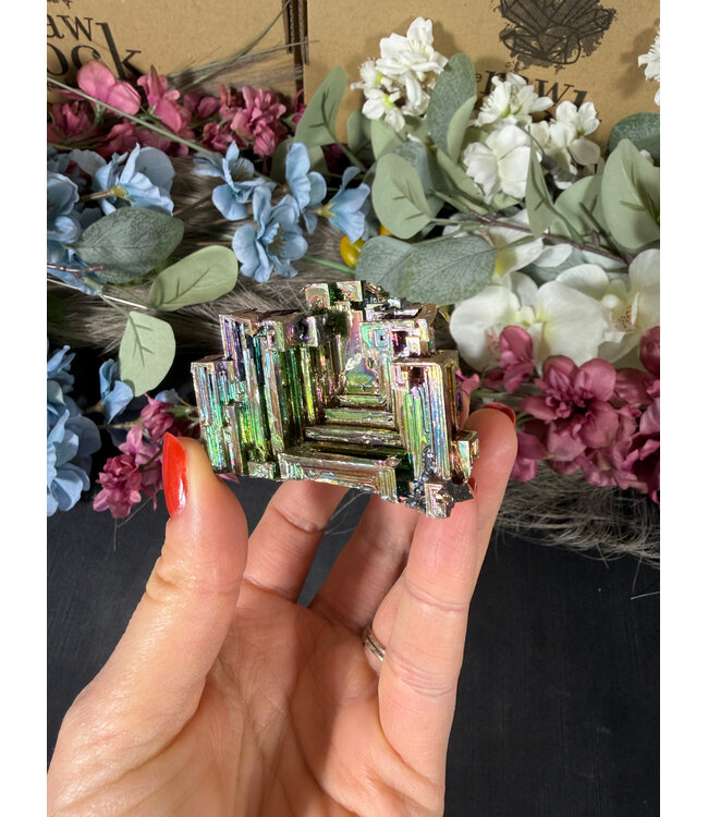 Rainbow Bismuth Tower #465, 242gr