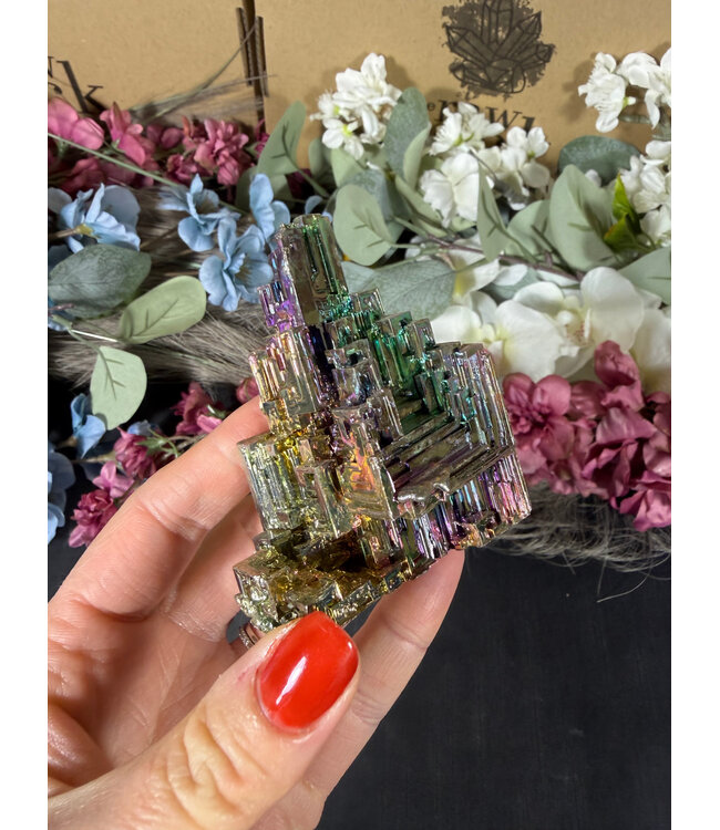 Rainbow Bismuth Tower #470, 240gr