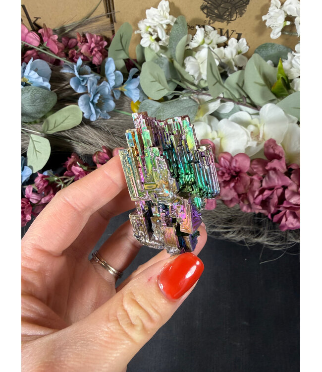 Rainbow Bismuth Tower #468, 164gr