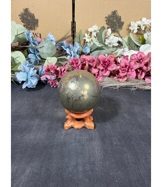 Pyrite Sphere #12, 56.3mm, 438gr Pyrite Sphere #12, 56.3mm, 438gr