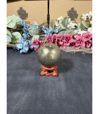 Pyrite Sphere #17, 55.8mm, 426gr Pyrite Sphere #17, 55.8mm, 426gr