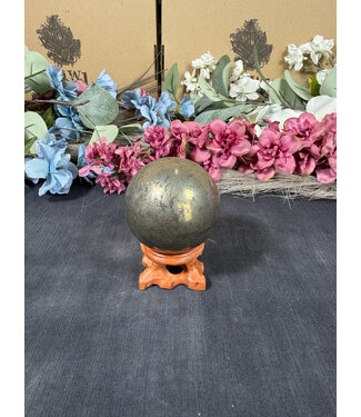 Pyrite Sphere #18, 55.1mm, 388gr Pyrite Sphere #18, 55.1mm, 388gr