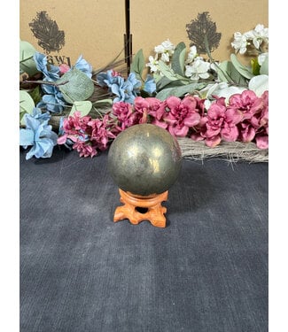 Pyrite Sphere #19, 55mm, 420gr Pyrite Sphere #19, 55mm, 420gr