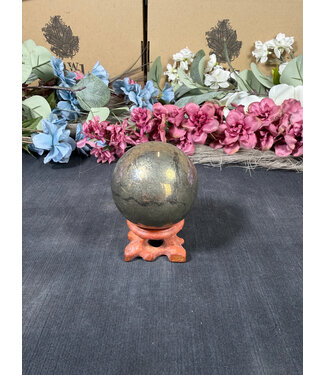 Pyrite Sphere #23, 55.6mm, 424gr Pyrite Sphere #23, 55.6mm, 424gr