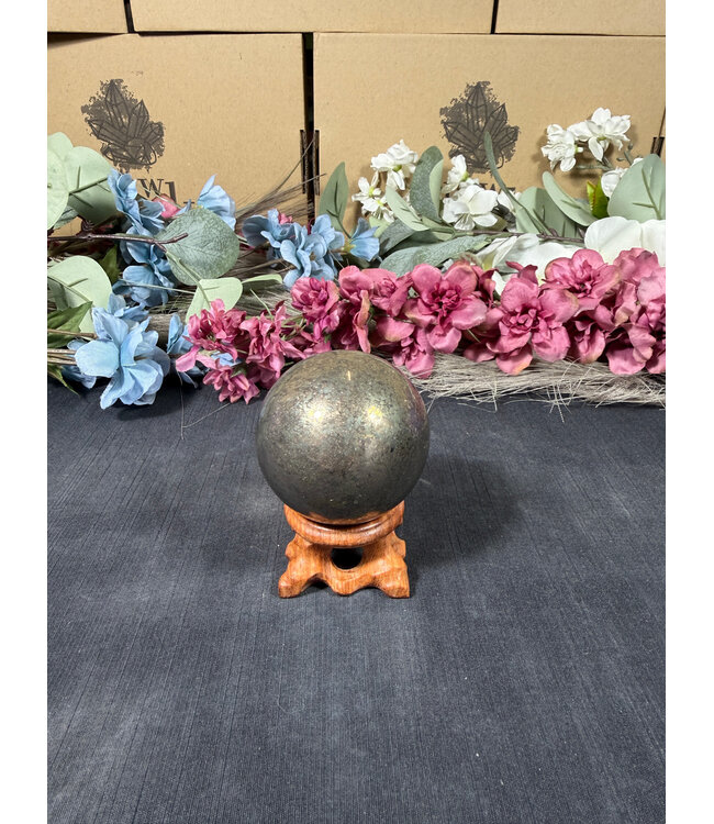 Pyrite Sphere #3, 52.7mm, 346gr