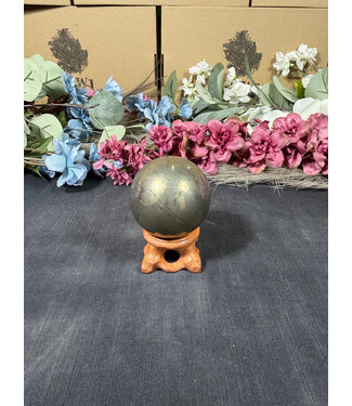 Pyrite Sphere #4, 52.9mm, 368gr Pyrite Sphere #4, 52.9mm, 368gr