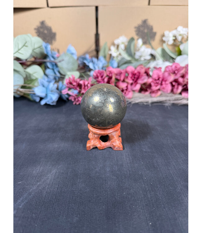 Pyrite Sphere #6, 50.6mm, 304gr