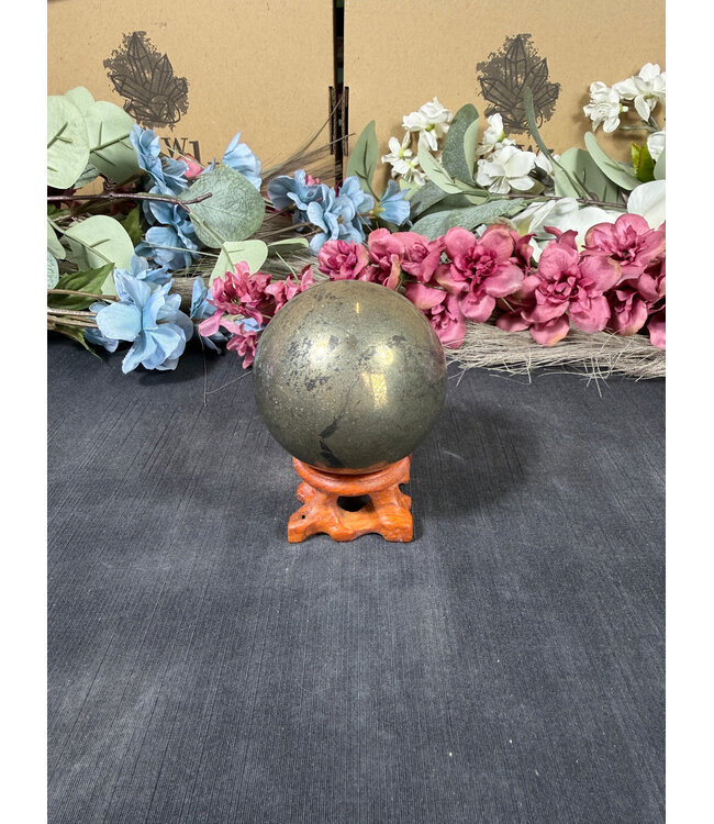 Pyrite Sphere #20, 58.9mm, 462gr
