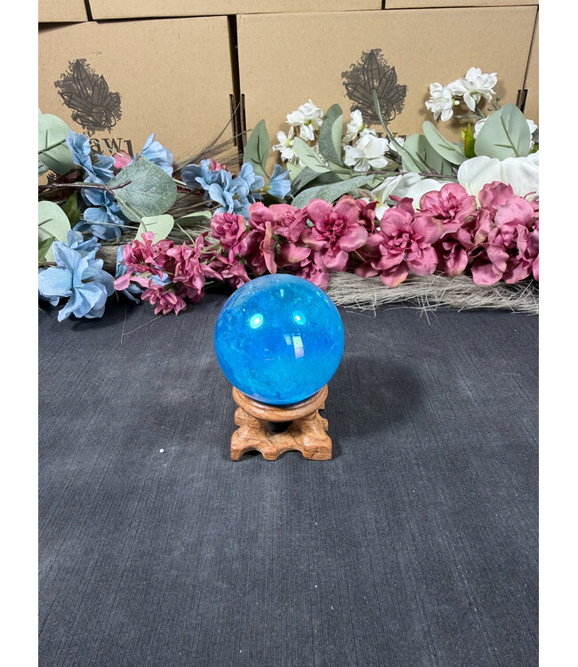 Blue Aura Sphere #6, 50.1mm, 174gr