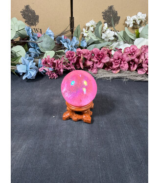 Pink Aura Sphere #1, 48.7mm, 164gr Pink Aura Sphere #1, 48.7mm, 164gr