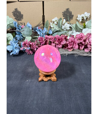 Pink Aura Sphere #4, 56.5mm, 250gr Pink Aura Sphere #4, 56.5mm, 250gr