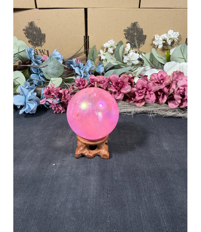 Pink Aura Sphere #6, 59mm, 288gr