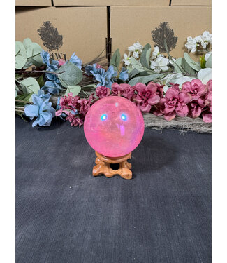 Pink Aura Sphere #7, 60.4mm, 308gr Pink Aura Sphere #7, 60.4mm, 308gr