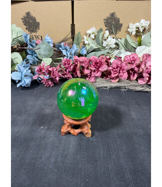 Green Aura Sphere #2, 52.1mm, 196gr Green Aura Sphere #2, 52.1mm, 196gr