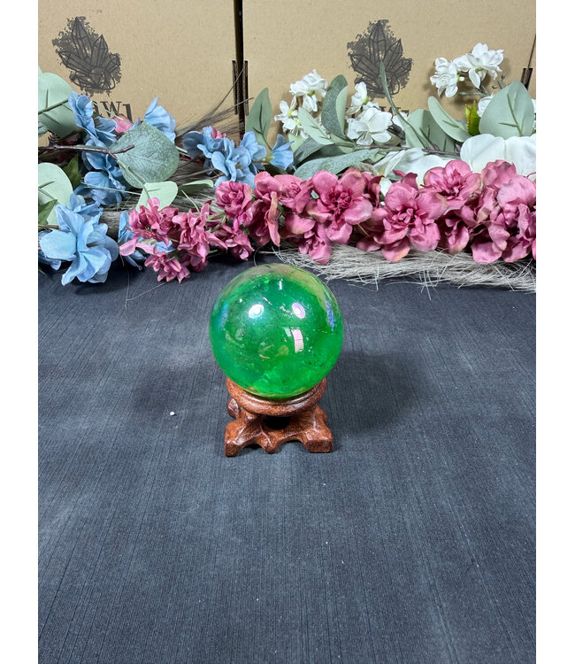 Green Aura Sphere #1, 48.9mm, 164gr