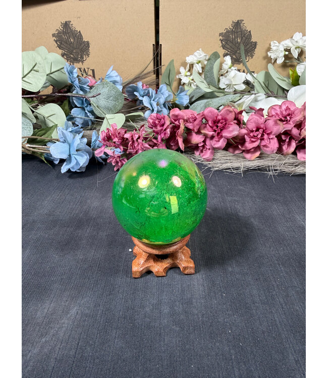 Green Aura Sphere #5, 57.9mm, 270gr