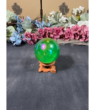 Green Aura Sphere #4, 56.6mm, 248gr Green Aura Sphere #4, 56.6mm, 248gr