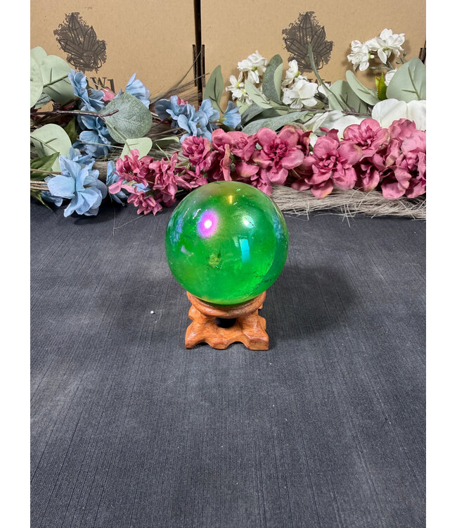 Green Aura Sphere #4, 56.6mm, 248gr