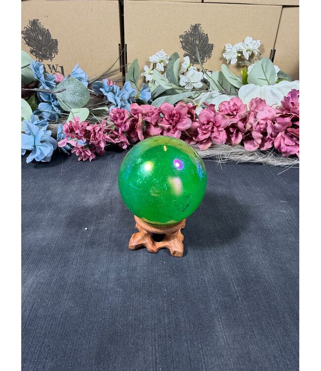 Green Aura Sphere #8, 61.1mm, 316gr