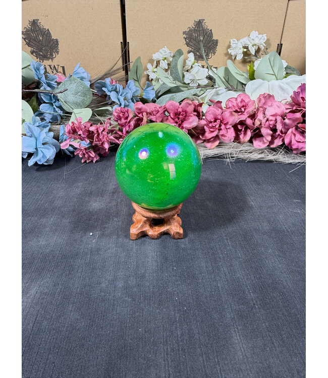 Green Aura Sphere #7, 61.7mm, 326gr