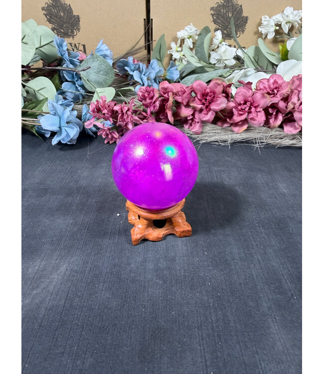 Purple Aura Sphere #4, 54mm, 220gr