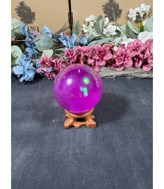 Purple Aura Sphere #7, 58.8mm, 284gr Purple Aura Sphere #7, 58.8mm, 284gr