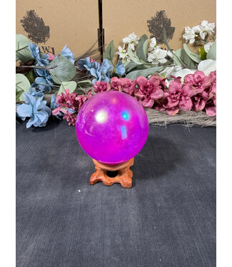 Purple Aura Sphere #8, 62.7mm, 344gr Purple Aura Sphere #8, 62.7mm, 344gr