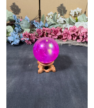 Purple Aura Sphere #6, 58.2mm, 274gr Purple Aura Sphere #6, 58.2mm, 274gr