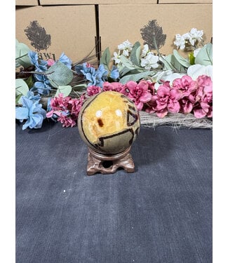 Septarian Sphere #5, 65.7mm, 388gr Septarian Sphere #5, 65.7mm, 388gr