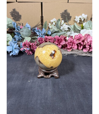 Septarian Sphere #6, 63.7mm, 374gr Septarian Sphere #6, 63.7mm, 374gr