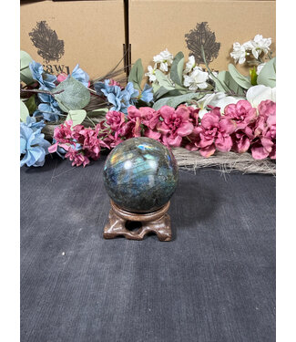 Labradorite Sphere #5, 55.8mm, 256gr Labradorite Sphere #5, 55.8mm, 256gr