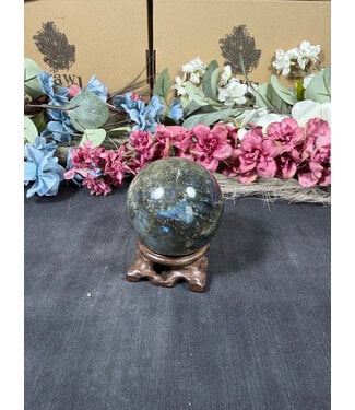 Labradorite Sphere #9, 61mm, 326gr Labradorite Sphere #9, 61mm, 326gr