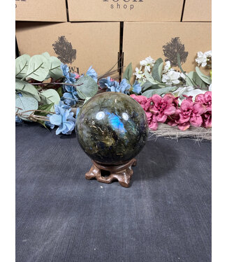 Labradorite Sphere #18, 77.2mm, 660gr Labradorite Sphere #18, 77.2mm, 660gr