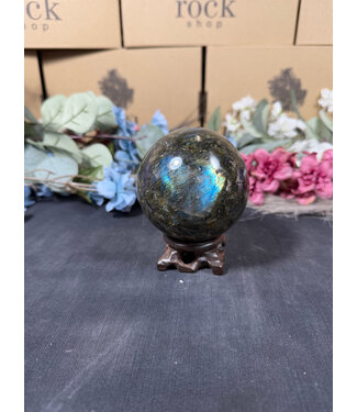 Labradorite Sphere #19, 81mm, 746gr