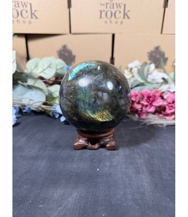 Labradorite Sphere #20, 102mm, 1510gr