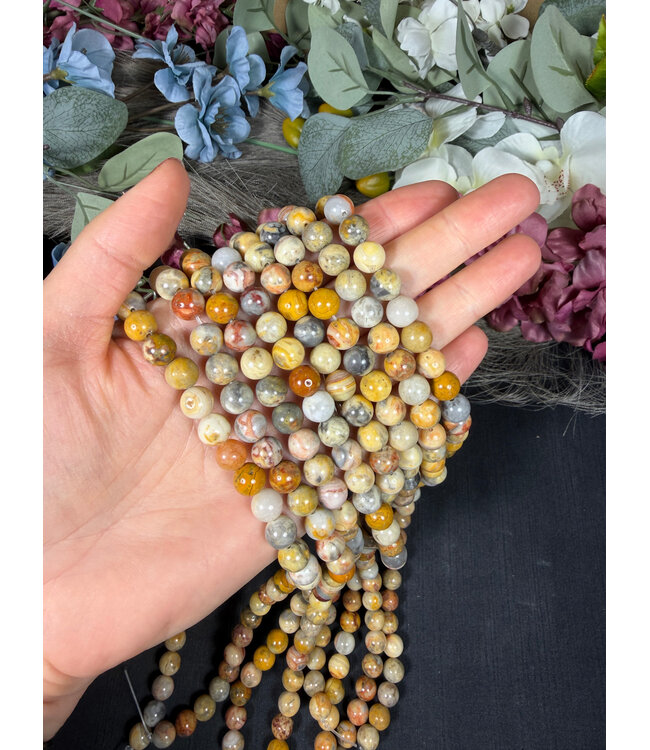 Crazy Lace Agate Beads Polished