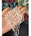 Rose Quartz Heart Beads Polished 15" Strand