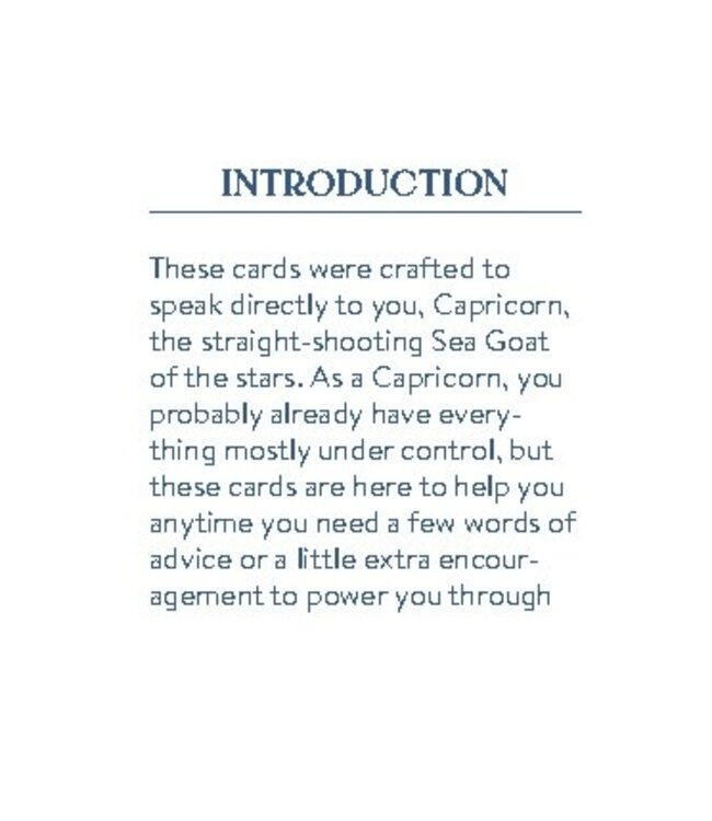 Cosmo Cards: Capricorn