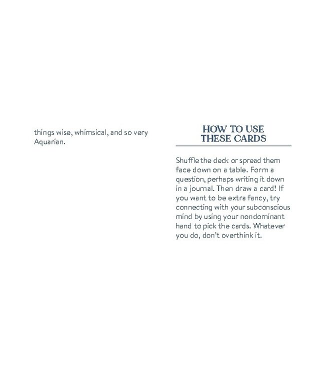 Cosmo Cards: Aquarius