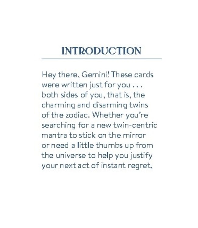 Cosmo Cards: Gemini