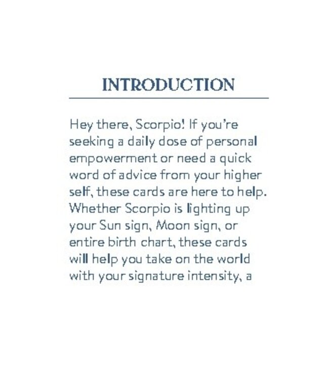 Cosmo Cards: Scorpio