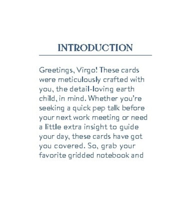 Cosmo Cards: Virgo