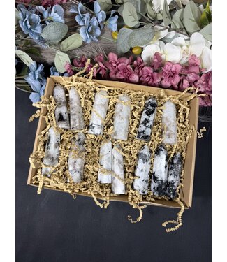 Rainbow Moonstone Points 1KG bulk lot