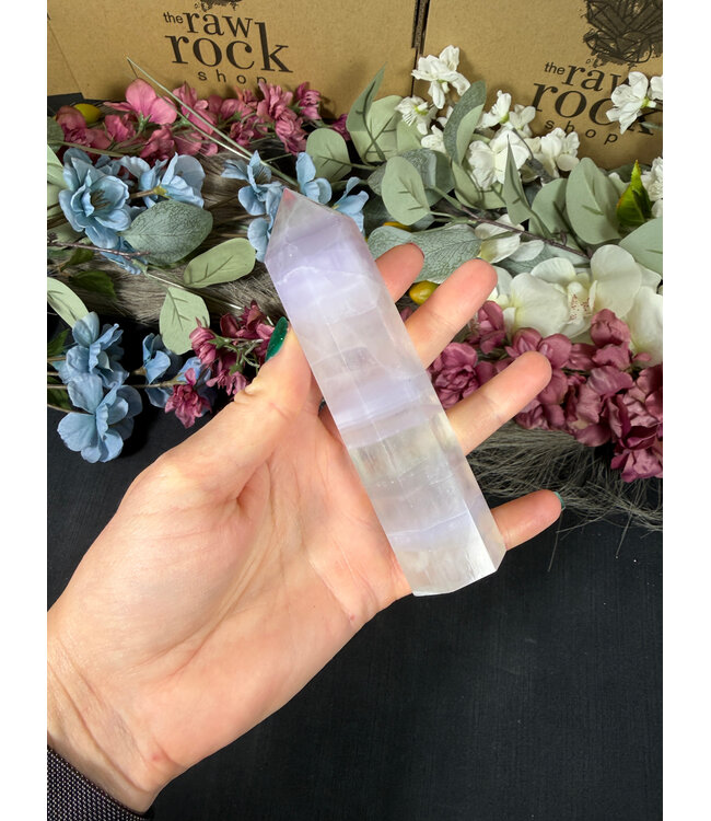 Violet Indigo Fluorite Point, Size Giant [200-224gr]