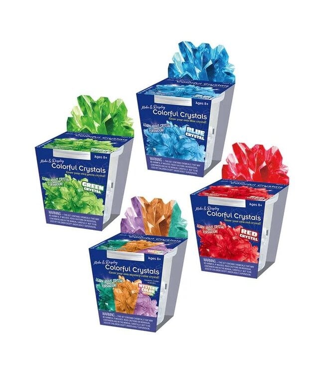 Make & Display Colorful Crystals