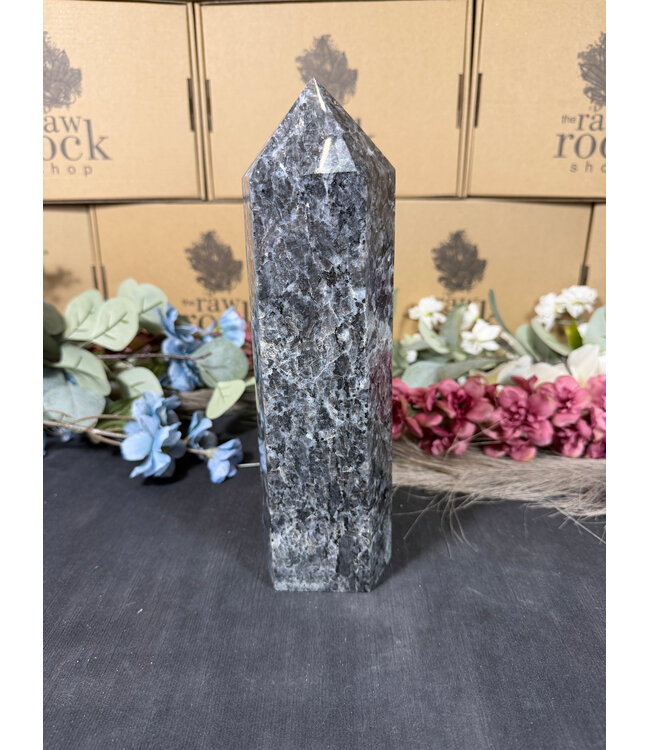 Larvikite Tower #26, 2378gr