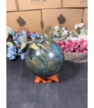 Labradorite Sphere #21, 123.2mm, 2.65kg
