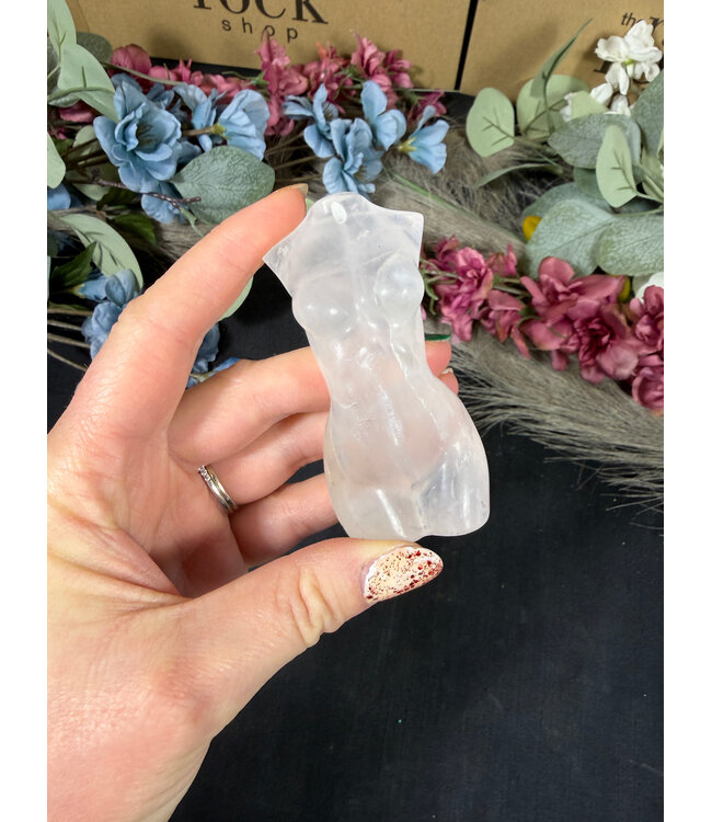 Clear Quartz Goddess Body #4, 124gr